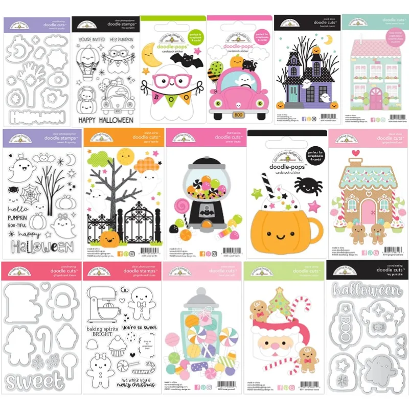 Halloween Christmas Collection Pumpkin Home Sweet Treats Boo Cruise Santa Candy Ghost Tree Moon Metal Cutting Dies Stamp 2024