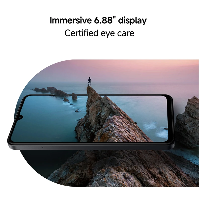 هاتف Xiaomi Redmi A5 النسخة العالمية شاشة 6.88 بوصة شحن سريع 15 وات كاميرا مزدوجة 32 ميجابكسل AI بطارية UNISOC T7250 5200 مللي أمبير في الساعة