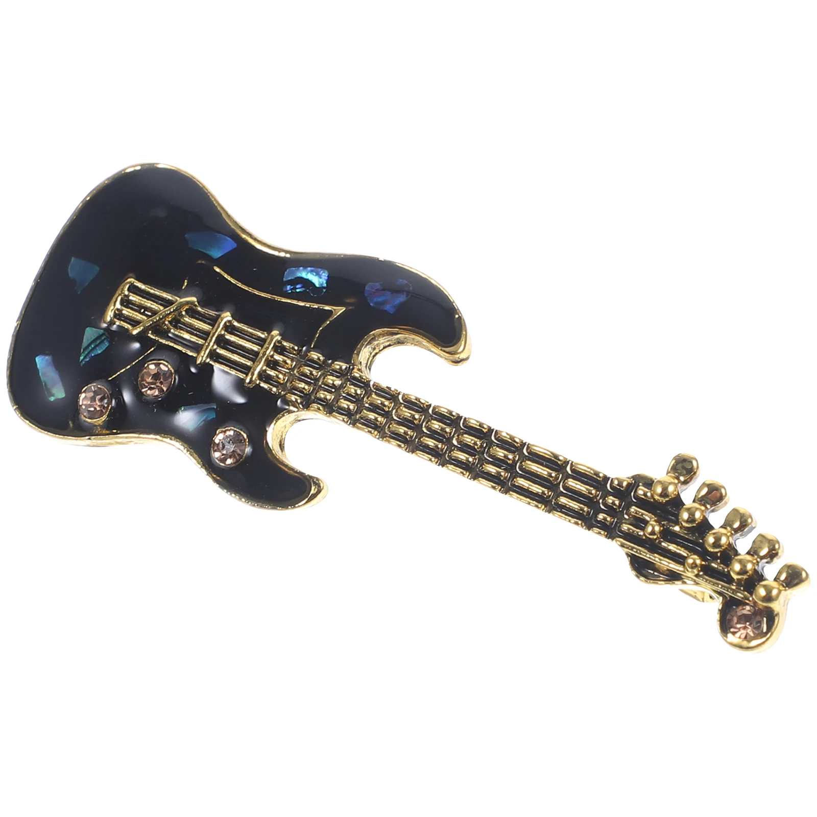 

Guitar Brooch Pin Women Men Miniature Guitar Brooch Decor Musical Instrument Metal Alloy Retro Accessories Gifts