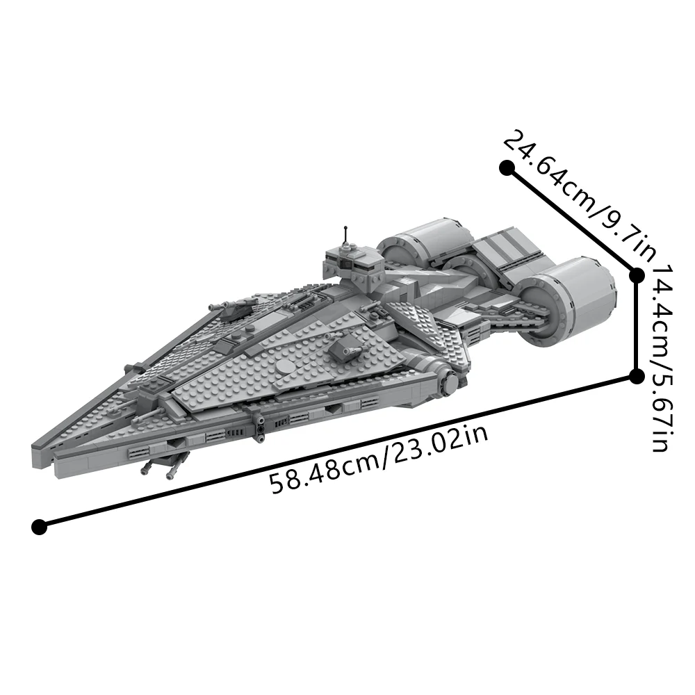 

MOC Space War Arquitens class light cruiser Bricks Model Arquitens-Class Spacecraft Building Blocks Assembly Toys Kids DIY Gifts