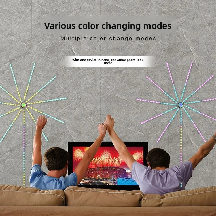 Decoración navideña, luces mágicas LED USB 5V activadas por voz Bluetooth con control de aplicación