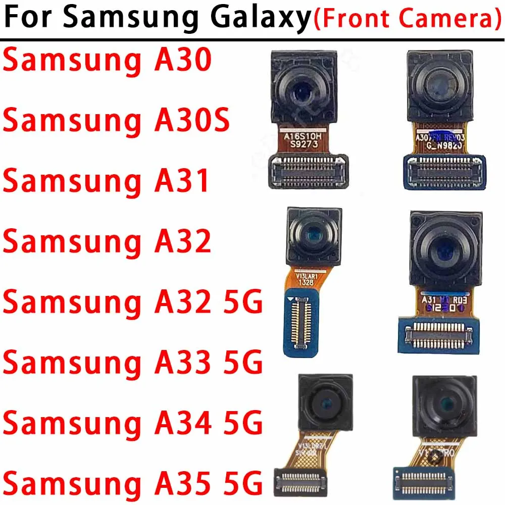 Selfie Camera For Samsung Galaxy A30 A30s A31 A32 A33 A34 A35 5G A325 A326 A356 Frontal Front Camera Module Facing Spare Parts