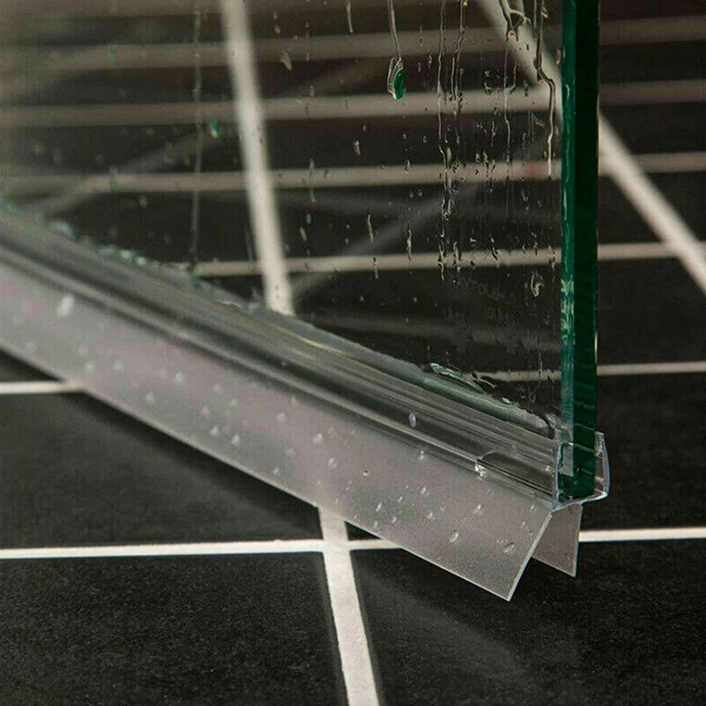 2 個 1 メートル (50 センチメートル + 50 センチメートル) シャワースクリーンシールストリップバスシャワーストリップシールスクリーンドア用 4-6 ミリメートルガラスシールギャップアクセサリー