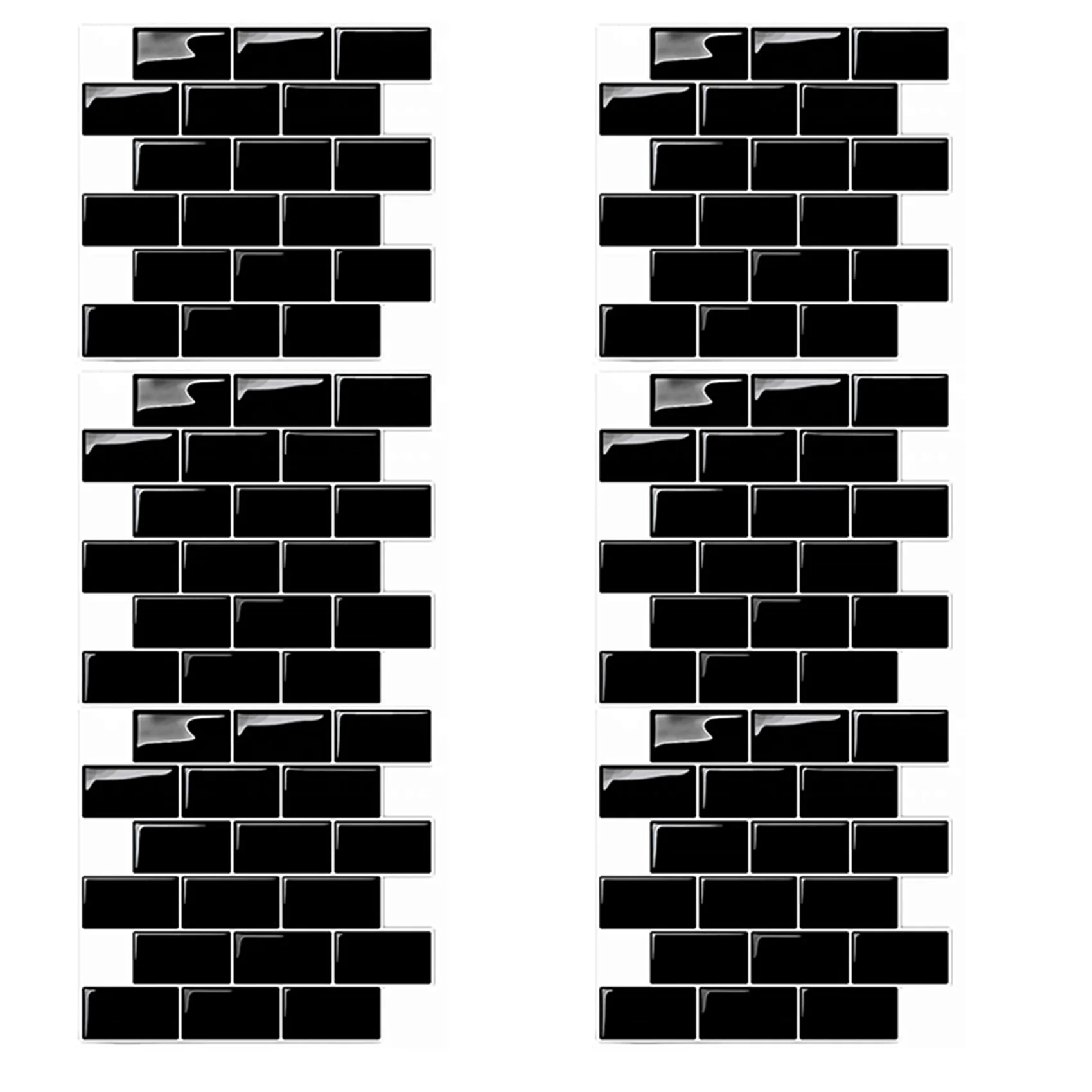 BHBD-6X 3D Wall Stickers Brick Wallpaper Tile For Kitchen Bathroom Backsplash Aunty-Tile Home Decoration 30X30cm