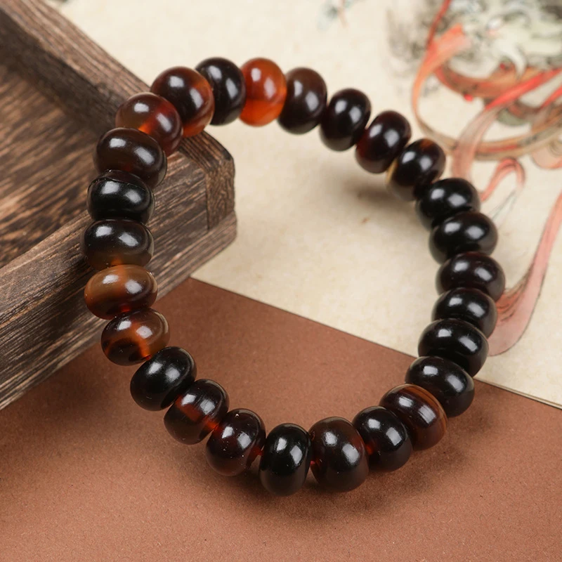 New Tibetan imitation pangolin bracelet with 108 abacus and ox horn beads