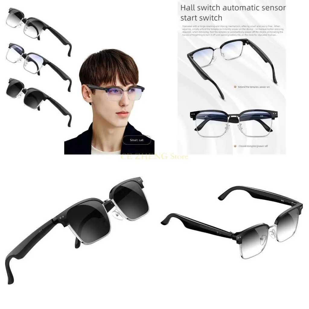 

E56B Wireless Communication Glasses Featuring Easy AI Language Translator Function