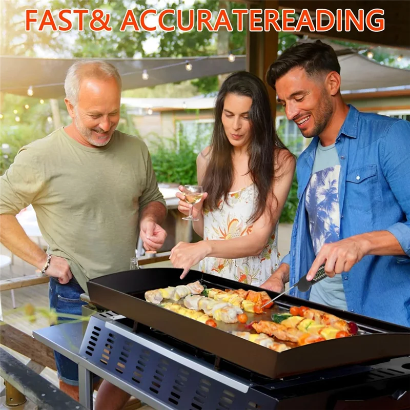 A03F-Backlight Instant Read Timer Kitchen Food Thermometer Ideal Gift For Family Instant Read Thermometer For Grilling