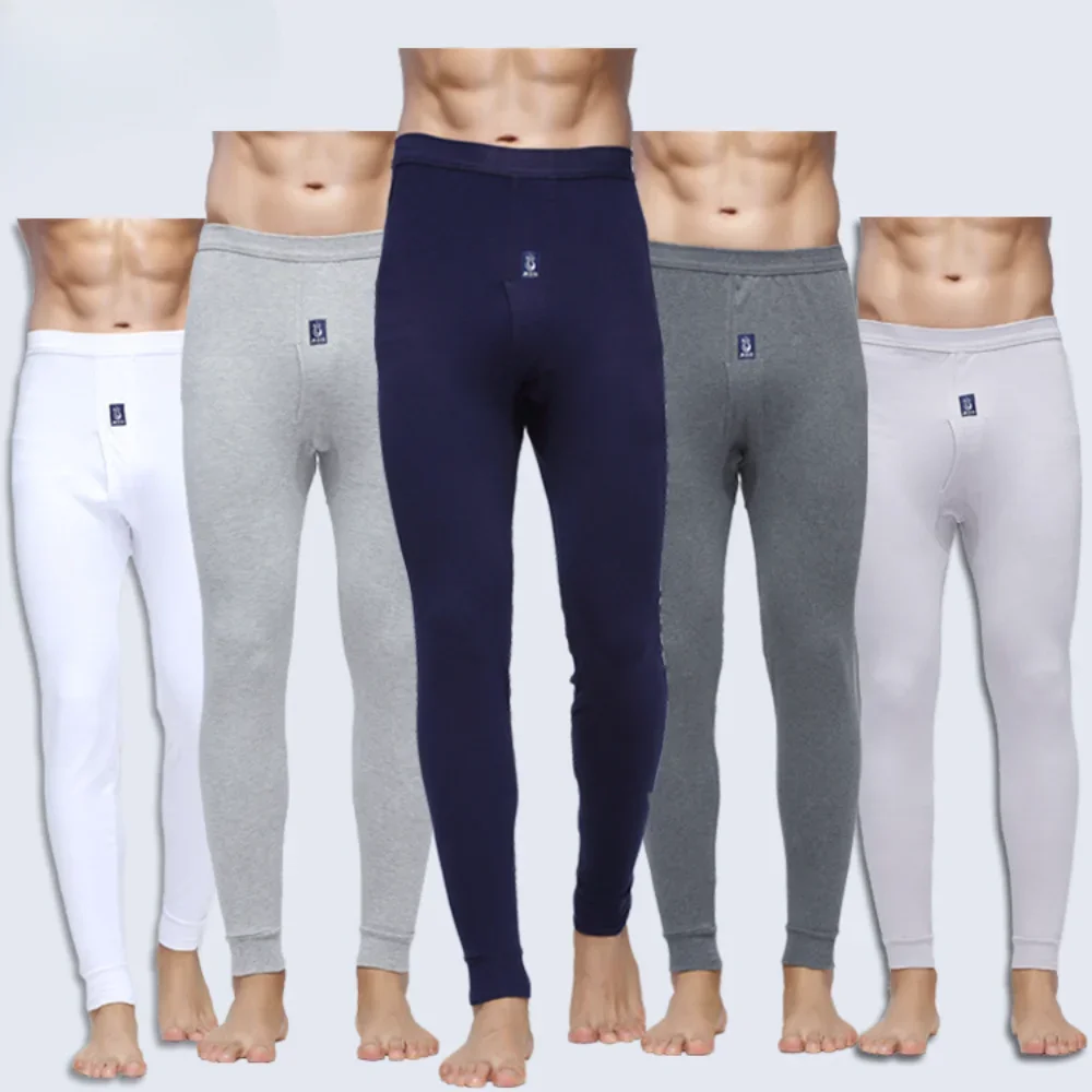 New Men's Cotton Print Thermal Underwear Suit thermo -Lingerie for male Long Johns Warm Leggings Winter Underpants