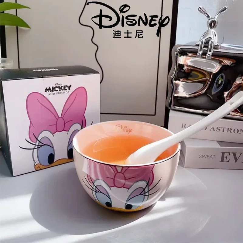 

Disney Anime Mickey Mouse Minnie Fashion Cartoon Kawaii Cute Ceramics Tableware Rice Bowl Dessert Small Bowl Home Christmas Gift