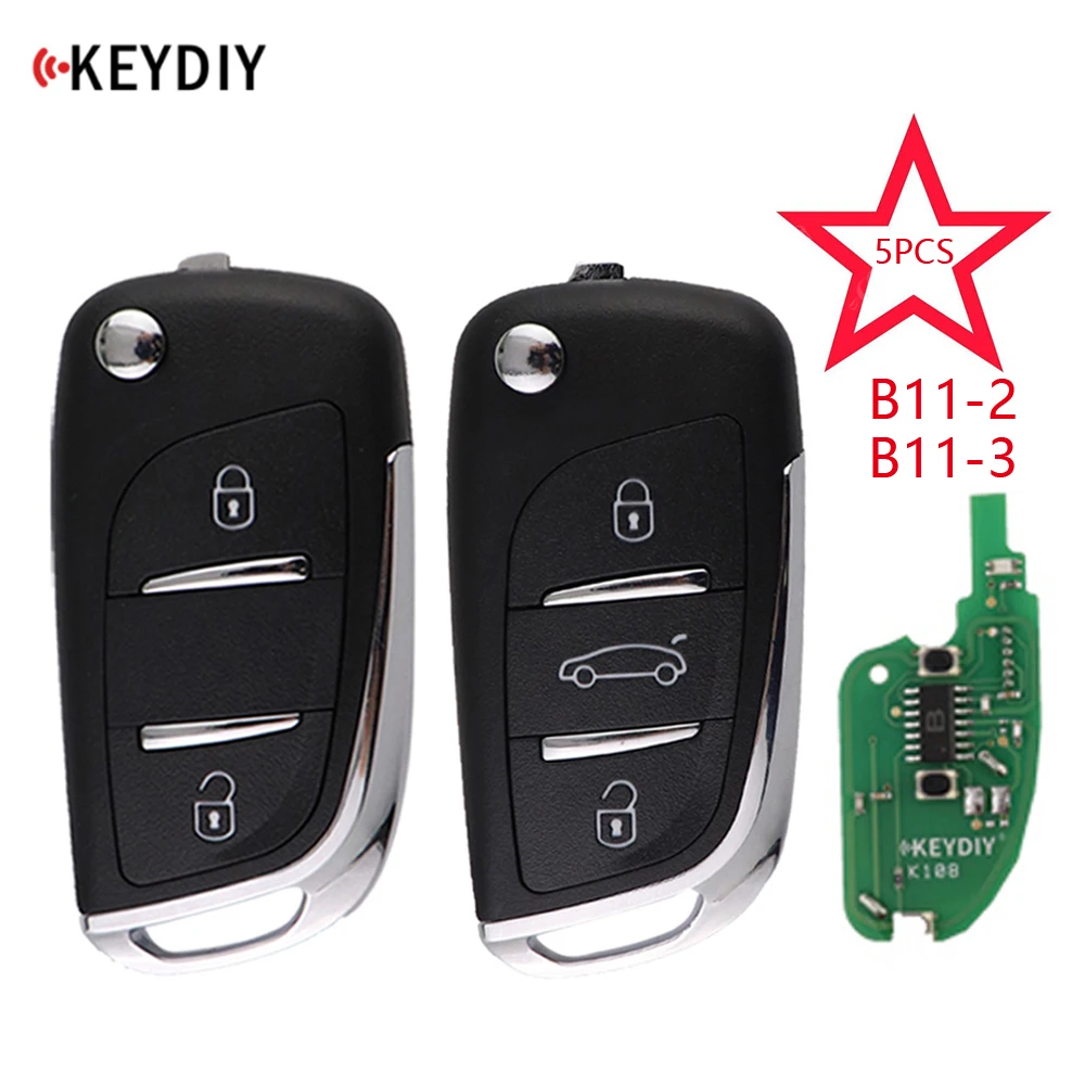 

5PCS B11-2 B11-3 Original KEYDIY B Series KD Remote For KD900 KD900+ URG200+ KD-X2 KD-MAX KD200 KD MINI Key Programmer NB11-2/3