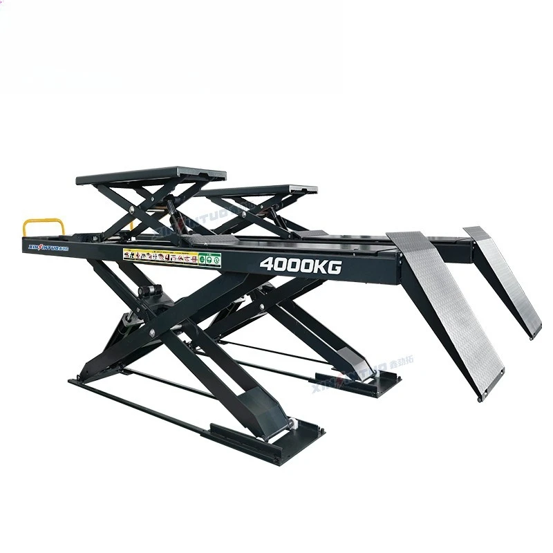 Ultra-thin large shear lift car child and mother scissor lift maintenance equipment Auto repair factory