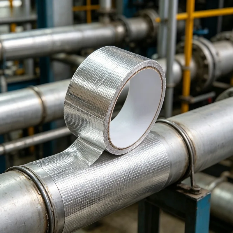 10M Fiberglass Aluminum Foil Tape Aluminum Foil Tape Heat Shield Thermal Barrier Adhesive Backed Heat Reflective Tape
