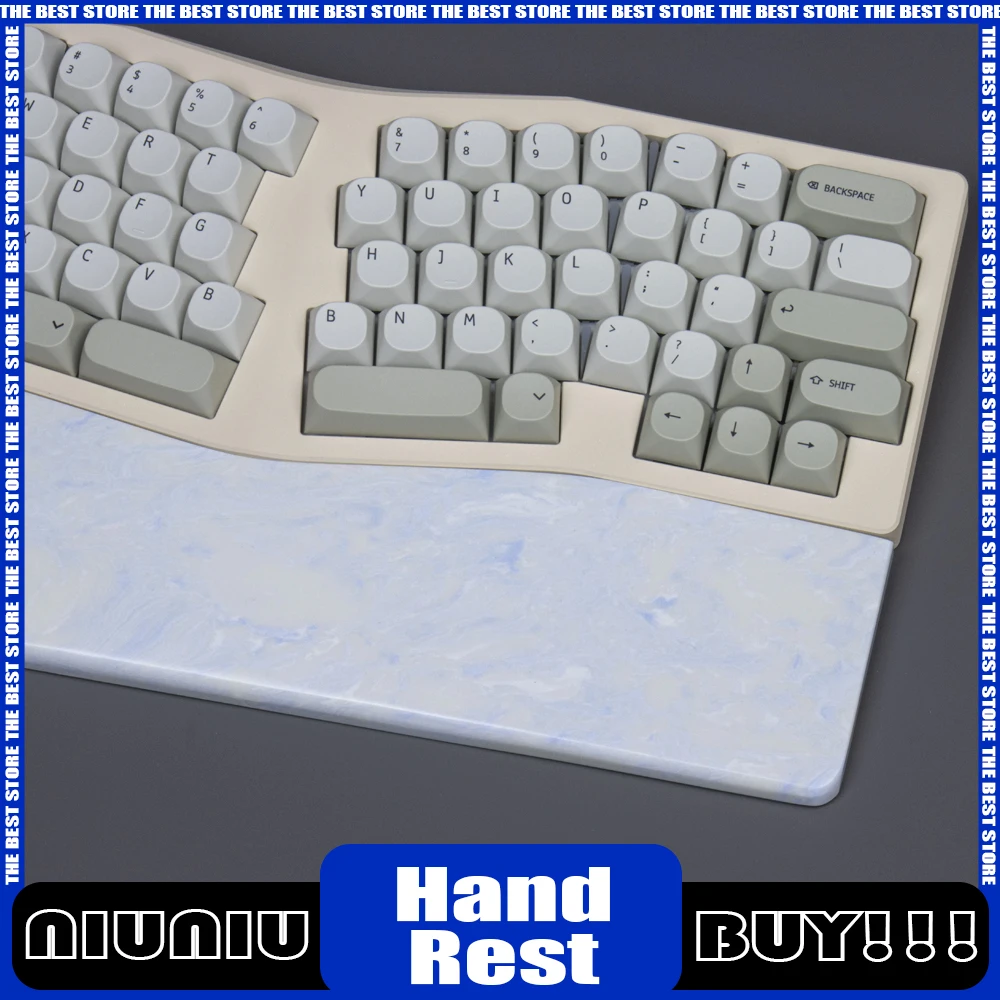 

New Neo Ergo Keyboard Hand Rest Alice Shaped Wrist Rest Customized Gasket Quartz Alice Keyboard Palm Pad For Desk Mat Ergonomics