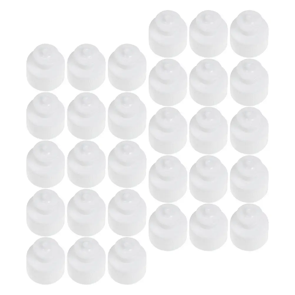 30Pcs Water Bottle Sports Cap Compatible with Most Bottles Push Button Opening Leak Proof Lightweight Portable Replacement Lid