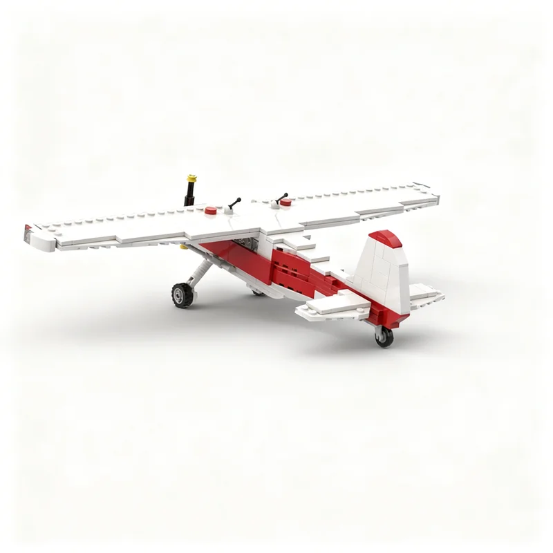 ตัวต่อ MOC ชุดสนามบินเมือง 283 ชิ้น แบบจำลองเครื่องบินเซสนา ของเล่นสร้างสรรค์ DIY ชุดประกอบสถาปัตยกรรม ของเล่นเสริมพัฒนาการ ของขวัญคริสต์มาส