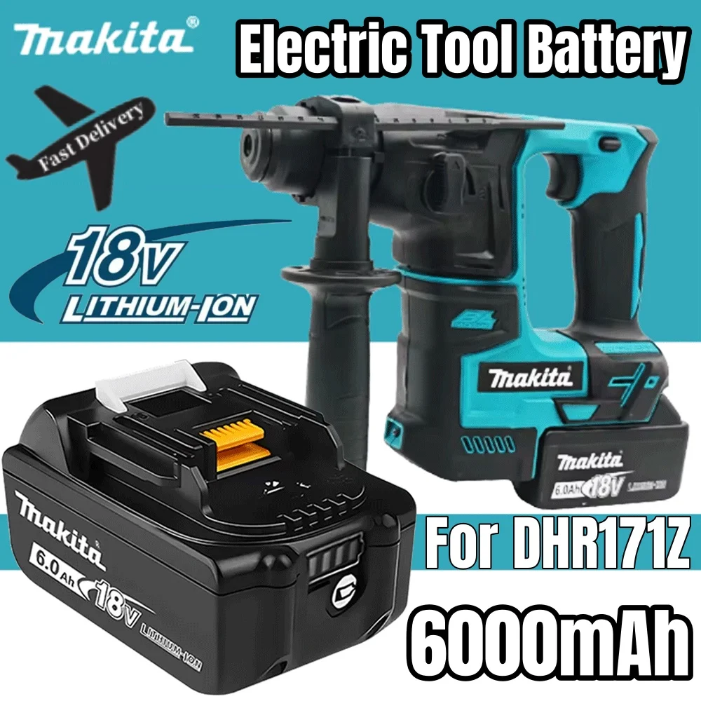 

18V 6.0Ah Original Makita battery, rechargeable battery, power tool BL1830 BL1840、BL1850、BL1860B、 Makita 18V lithium battery