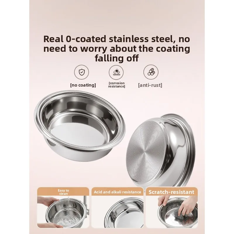 0 Coated Electric Hot Pot Household Multifunctional 316 Stainless Steel Split 3-8 People's Firepower Electric Cooking Pot