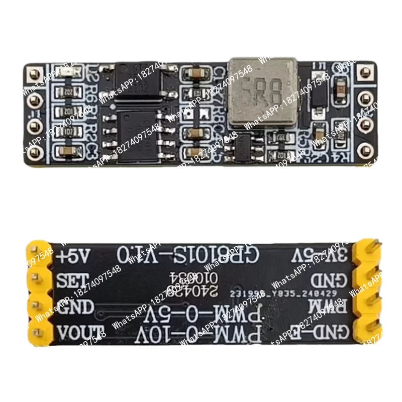 DC3.3-5V GP8101S 1 Channel PWM to Analog Voltage Converter Module 0-5V/10V Adjustable DAC Signal Generator Board