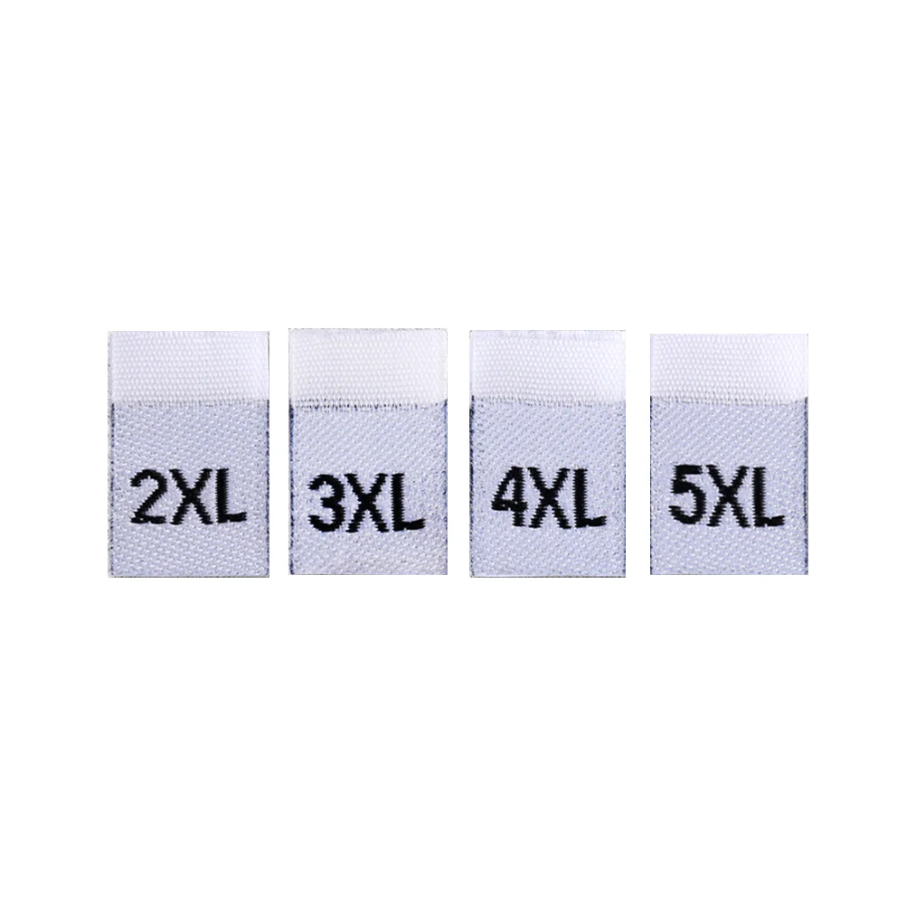 400 PCS Clothing Size Label General Woven Mark Folded Labels Garments Folding Practical Clothes