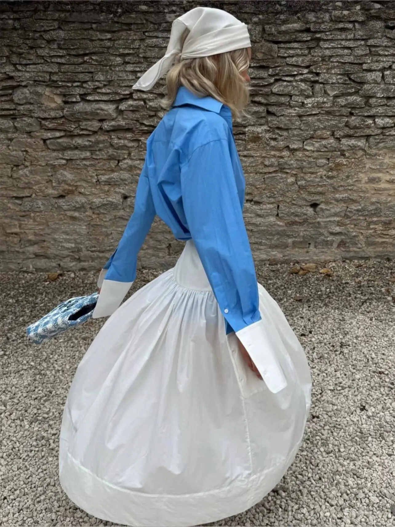 

Весна 2026: Женская юбка А-силуэта с высокой талией, легкая, длинная, белая, с расклешенным подолом, воздушная, для прогулок, путешествий, повседневной носки, на свидания