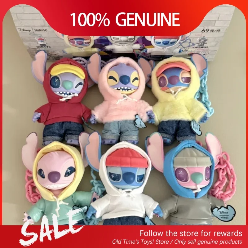 

Genuine Miniso Stitch Gen Z Street Series Blind Box Toy Pendant Stitch Anime Figure Surprise Mystery Cute Birthday Gift