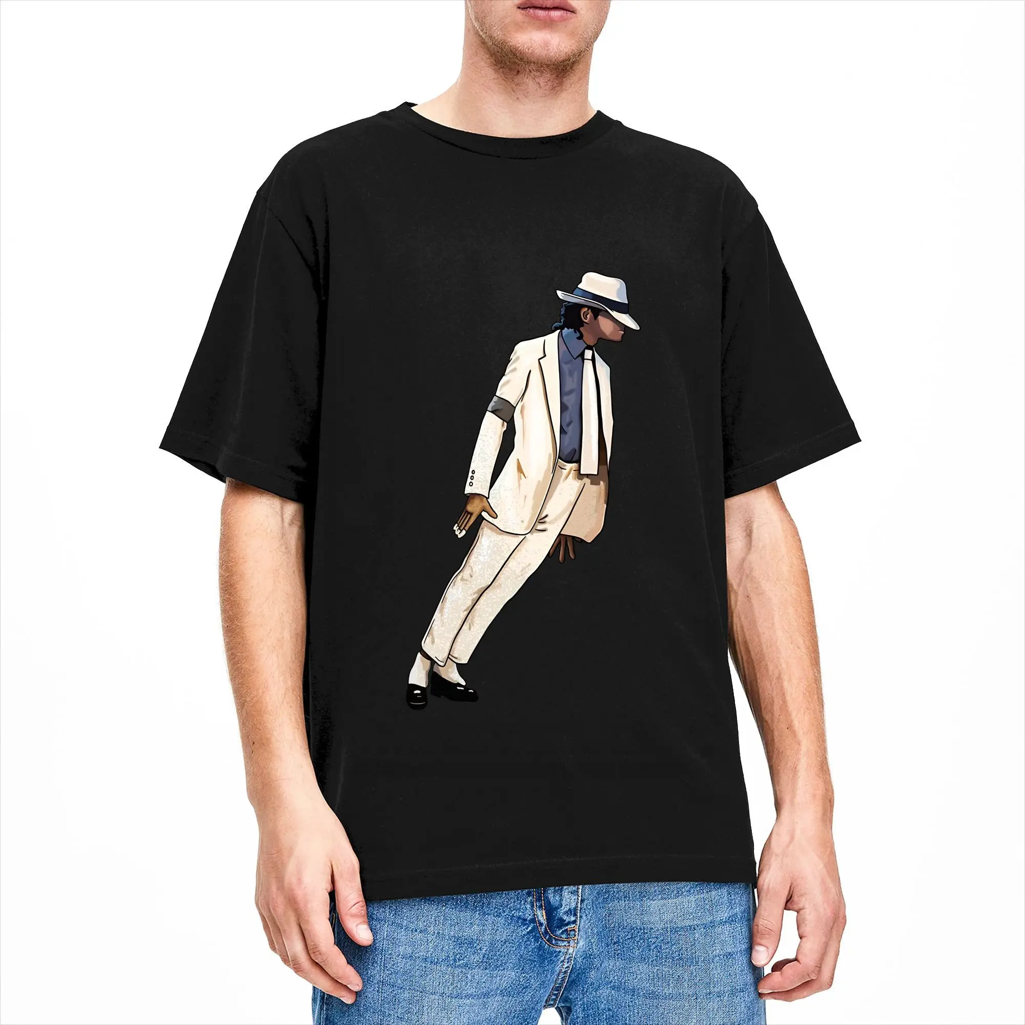 Smooth Anti Gravity Lean by Michael Jackson Men T Shirts Casual Tees Short Sleeve T-Shirt 100% Cotton Big Size Clothes