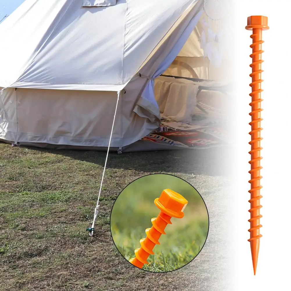 Tent Stakes Pins Strong Holding Power Sturdy Bending Resistance Fixed Tent Canopy Various Uses Camping Tent Peg for Outdoor