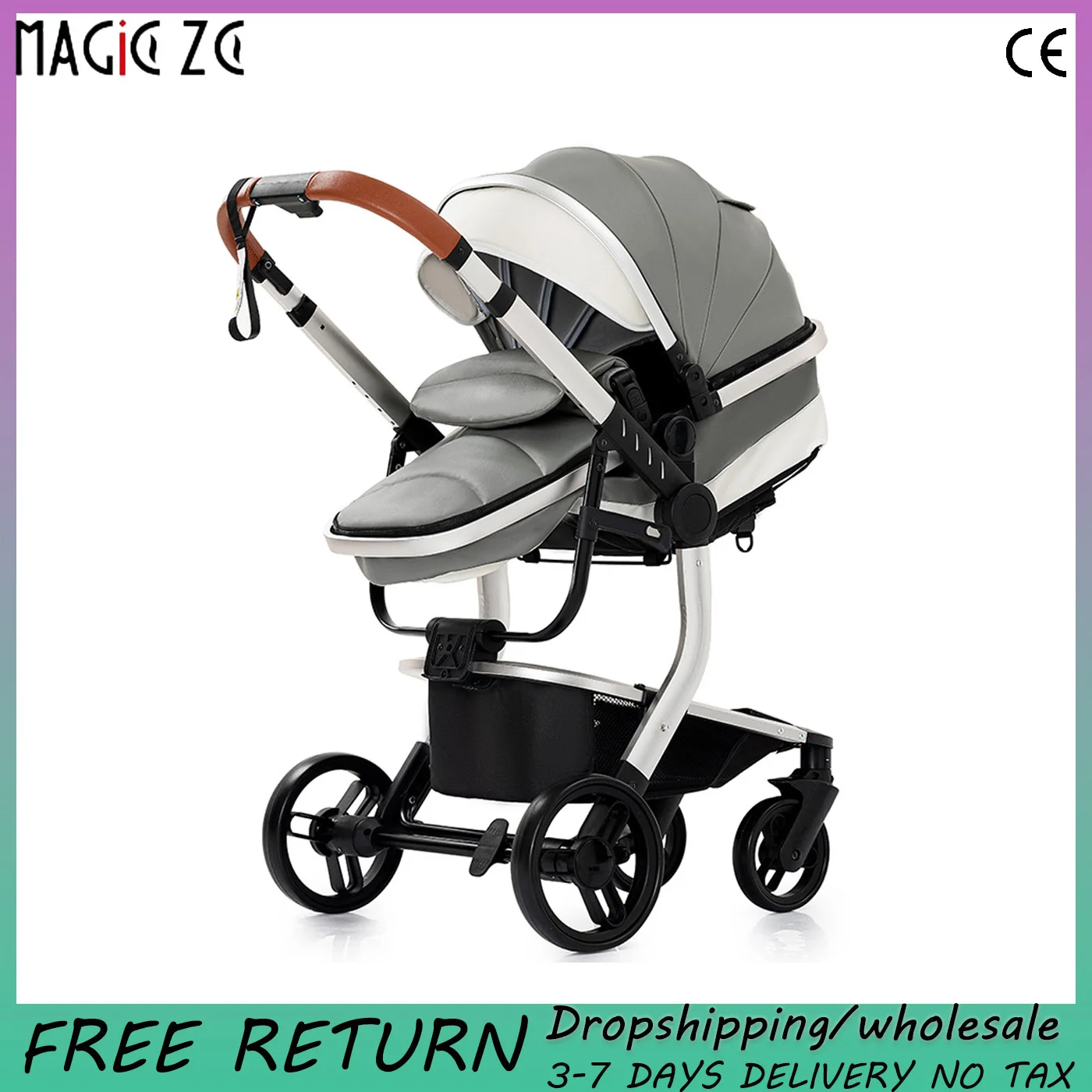 عربة أطفال لحديثي الولادة عربة أطفال عرض عربات أطفال خفيفة عربة أطفال خفيفة الوزن قابلة للطي للفخامة #1