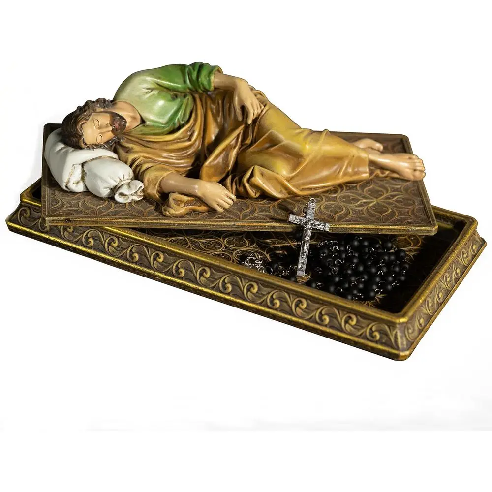 

Статуя BC Catc Sleng St.Joseph, с основанием корпуса, религиозный генератор Patron Saint, держатель или четки, вдохновляющий домашний декор 8,8