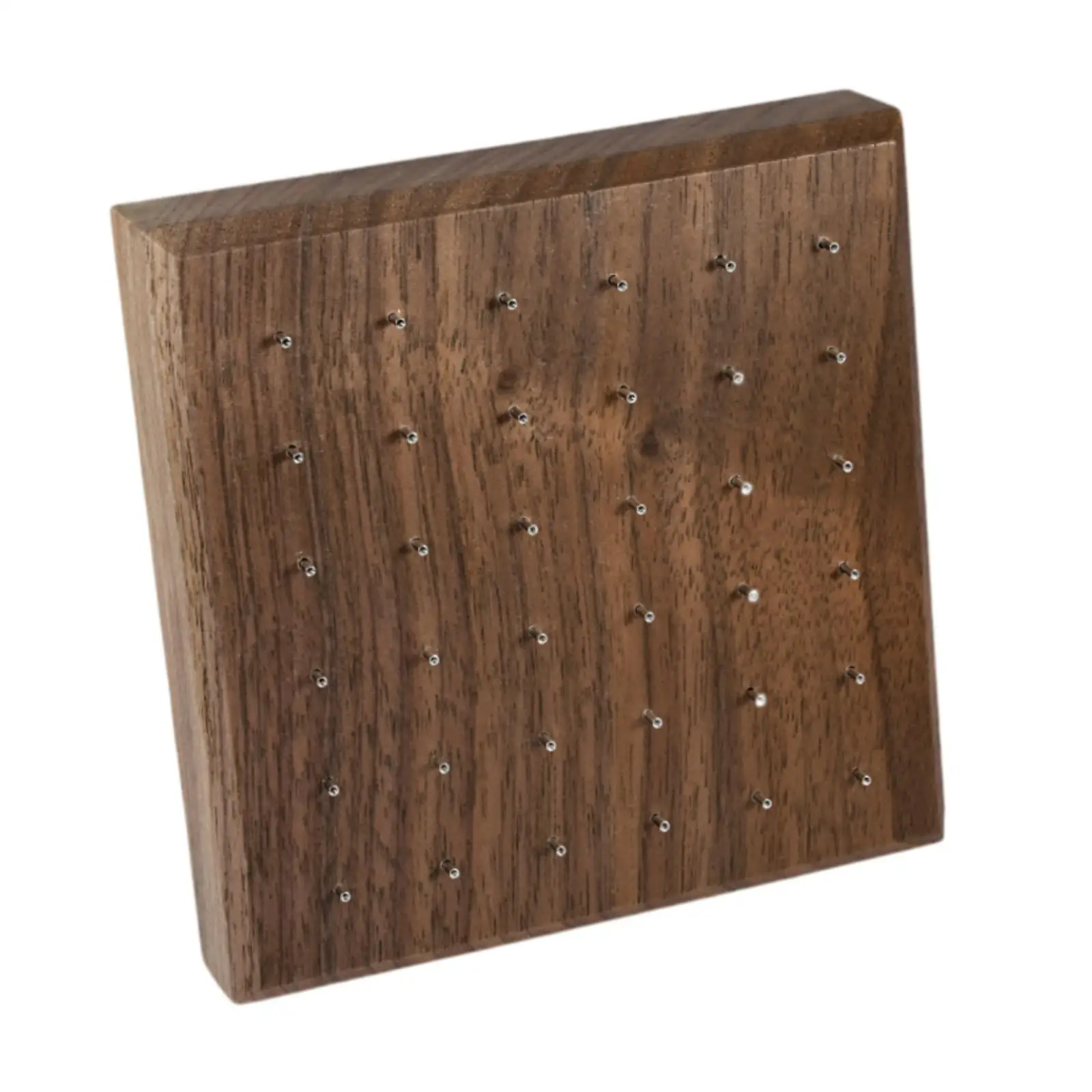 Wood Piercing Display Stand Earrings Rack Jewelry Organizer for Store Display and Craft Table