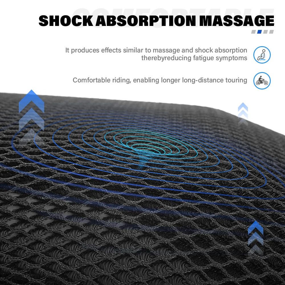 Summer Cooling 3D Mesh Seat Cover, Anti-Slip UV Protection Motorcycle Net Cushion For Scrambler 1200X 1200XC 1200XE 1200 X XC XE
