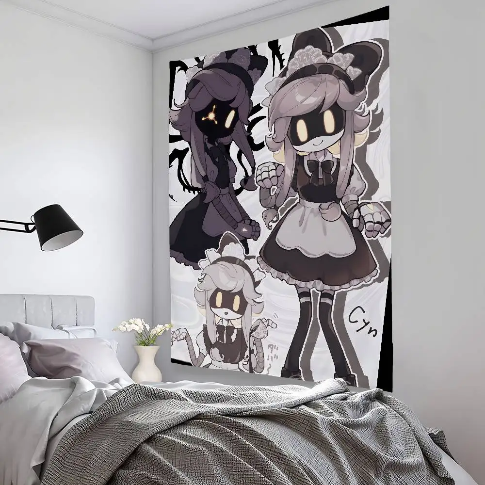 M-Murder D-Drones White Paper Tapestry Bedroom Living Bar Garden Outdoor Microfiber festival Decoration Background Art Banner