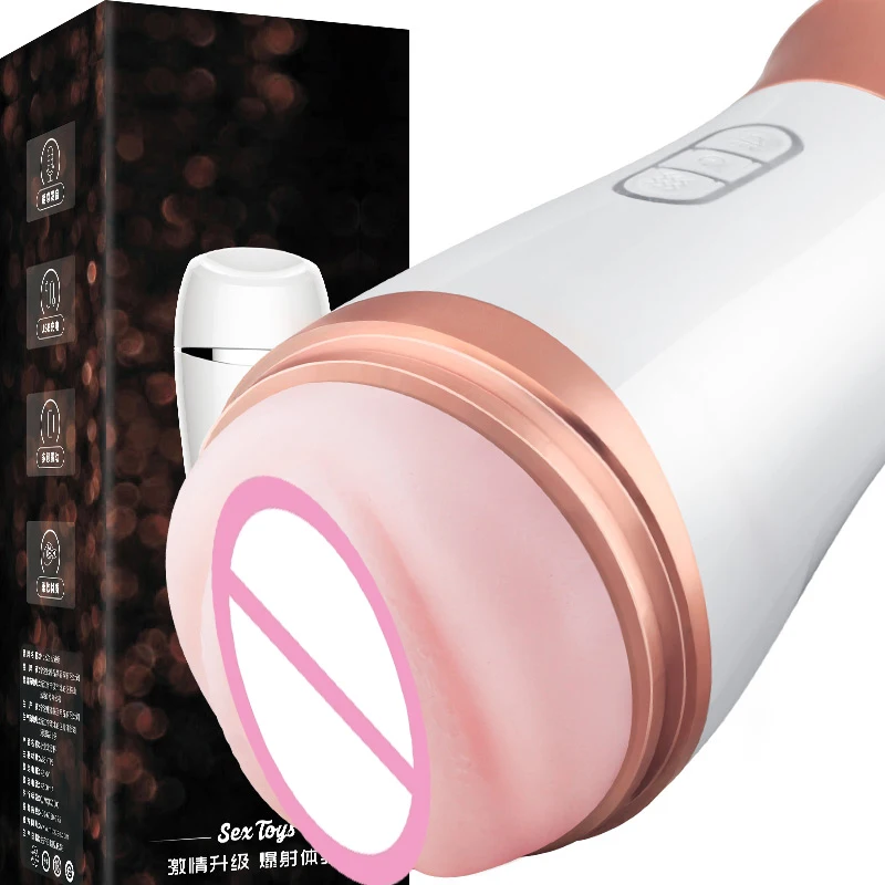 Realistic Feel and Adjustable Intensity Adult Toys for Solo Pleasure or Couple Play Bedroom Bathroom Shower Male Masturbator
