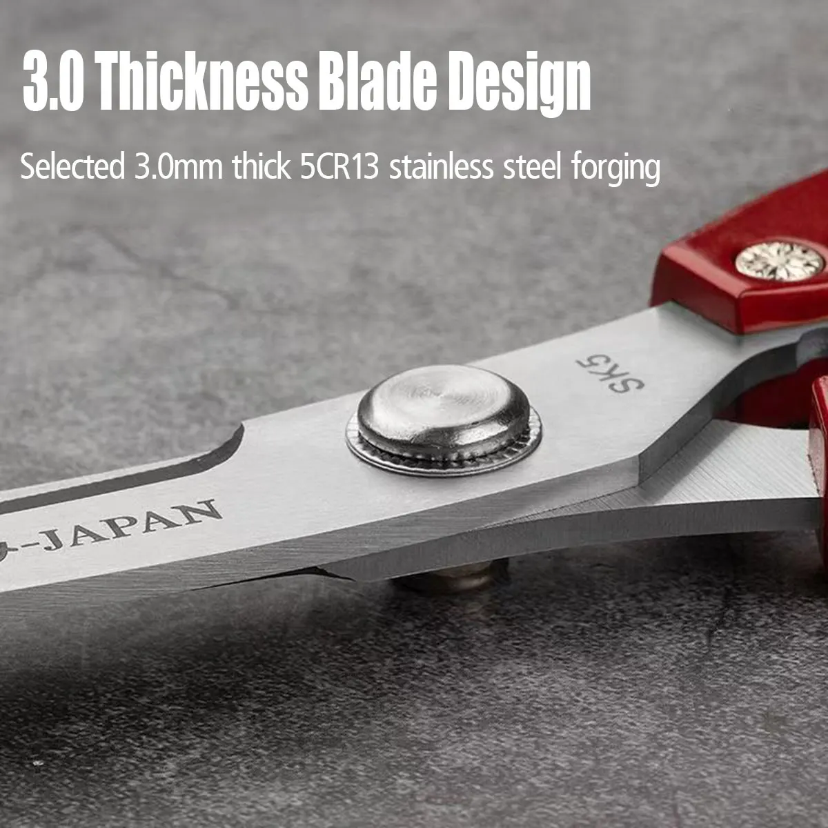 

Korean BBQ Scissors - Heavy Duty Kitchen Shears for Cutting Meat, Poultry, Herbs | Stainless Steel Food Grade Utility Tool