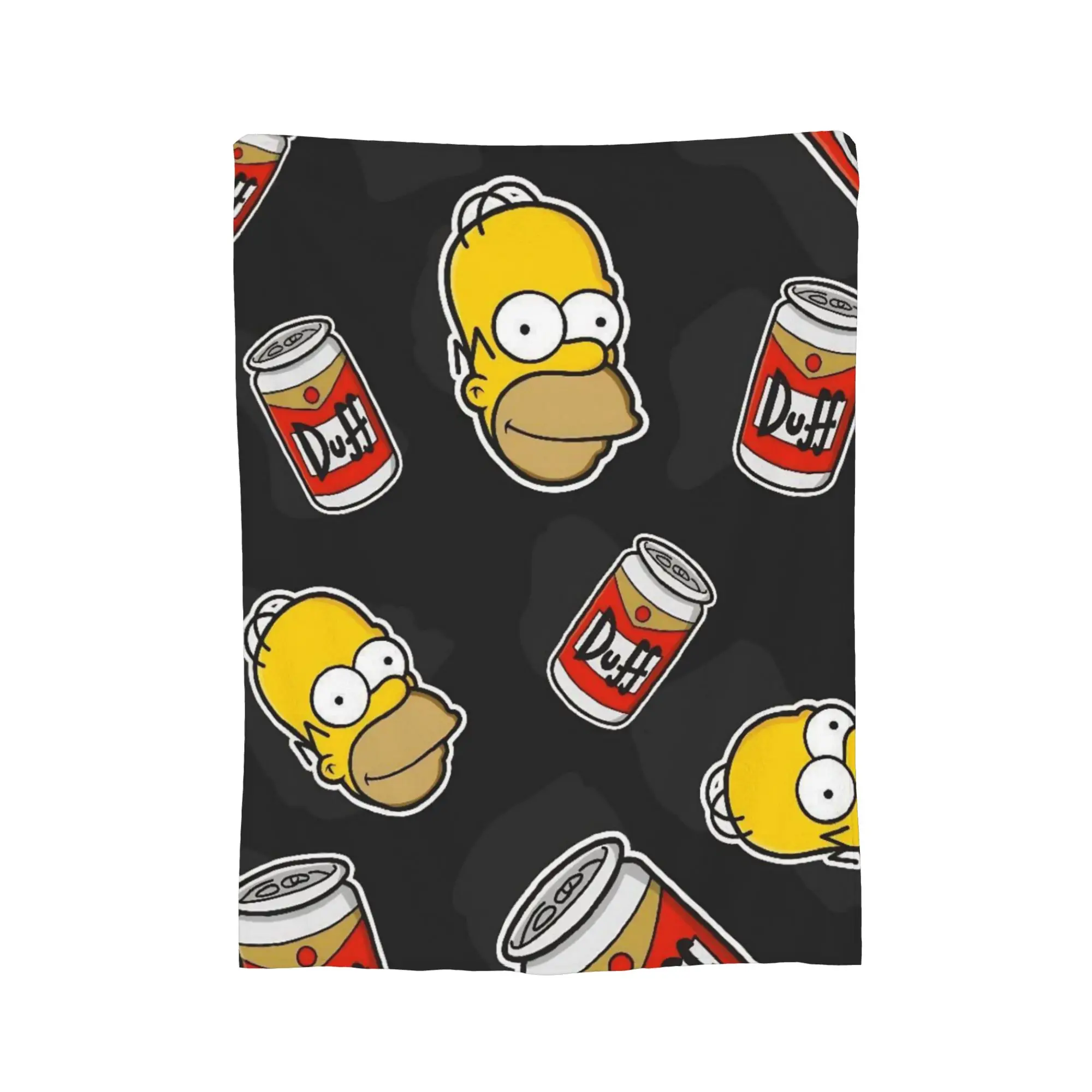 S-Simpson Blankets Coral Fleece Plush Spring Autumn  Portable Warm Throw Blankets for Sofa Car Quilt