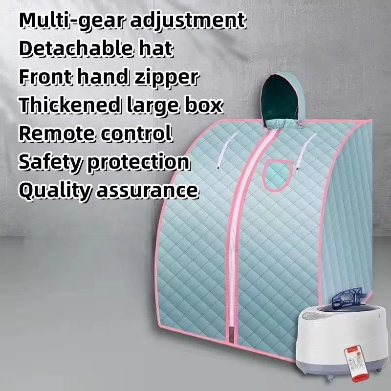 Folding Portable Steam Room Personal Home Spa with Remote Control Full Body Sauna Home Fumigation Steam Bag