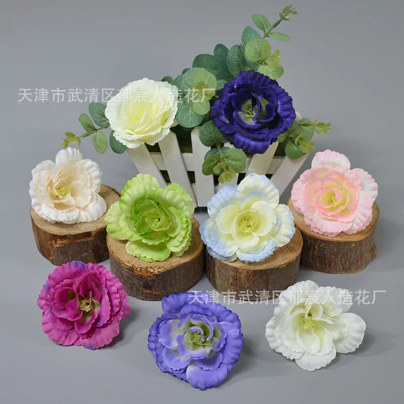 9CM  10pcs Artificial silk Balloon Bellwort Flower Heads for DIY decorative garland accessory hat hairpin headware accessories