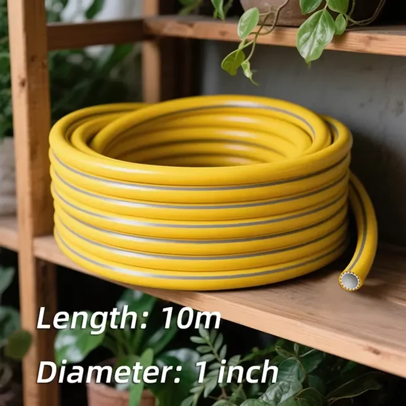 for 10m 1 Inch 3 Layers Reinforced PVC Garden Water Hose Pipe With Hand Garden Sprinkler Set