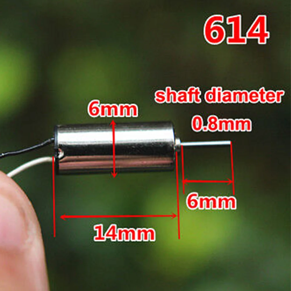 Coreless Motor for RC DC3 7V Hollow Cup Design Speed 40000 50000rpm Multiple Models 612 614 716 Low Current Consumption