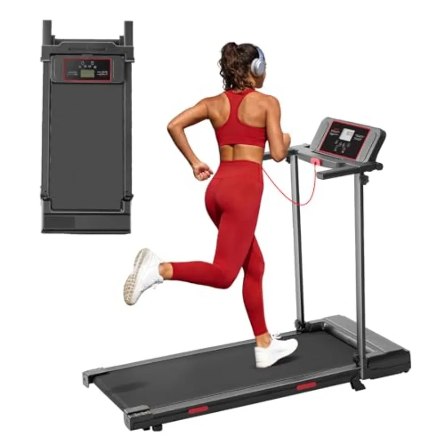 

Walking Pad with Handle Bar 3.5HP Electric Running Walking Pad Treadmill with Handles 0.6-10.0MPH Portable Small Treadmill with
