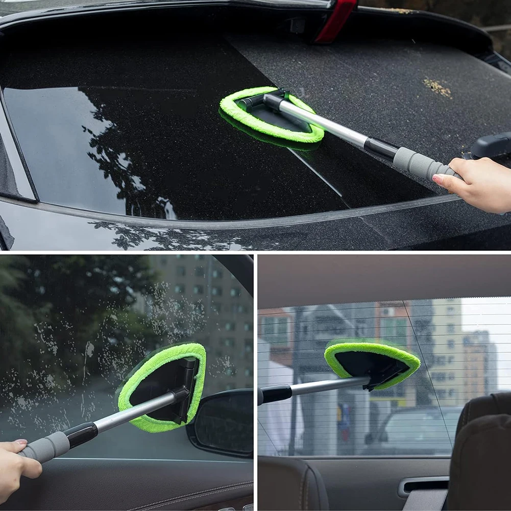 Herramienta de limpieza de parabrisas, mango extensible, limpieza de ventanas de coche, cepillos de lavado, limpiador de limpiaparabrisas, herramientas de accesorios de vidrio para coche y camión