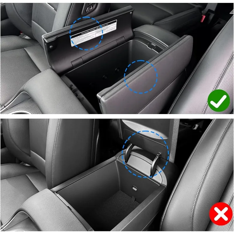 Center Console Organizer Console Tray LX3 Upper Middle Console Armrest Stoage Box (Only for 7-Seat) for Hyundai Palisade 2026