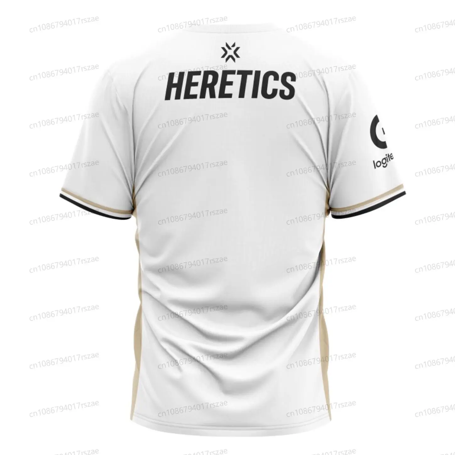 2024 Team Heretics Esport VCT Seoul White Jersey For Men Fashion Casual Short Sleeve Uniform Clothing Summer Breathable T-shirts image 2