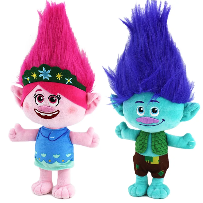 

Trolls Band Together Plush Toy Cartoon Poppy Branch Stuffed Doll Collectible Gift for Kids Fans and Movie Lovers