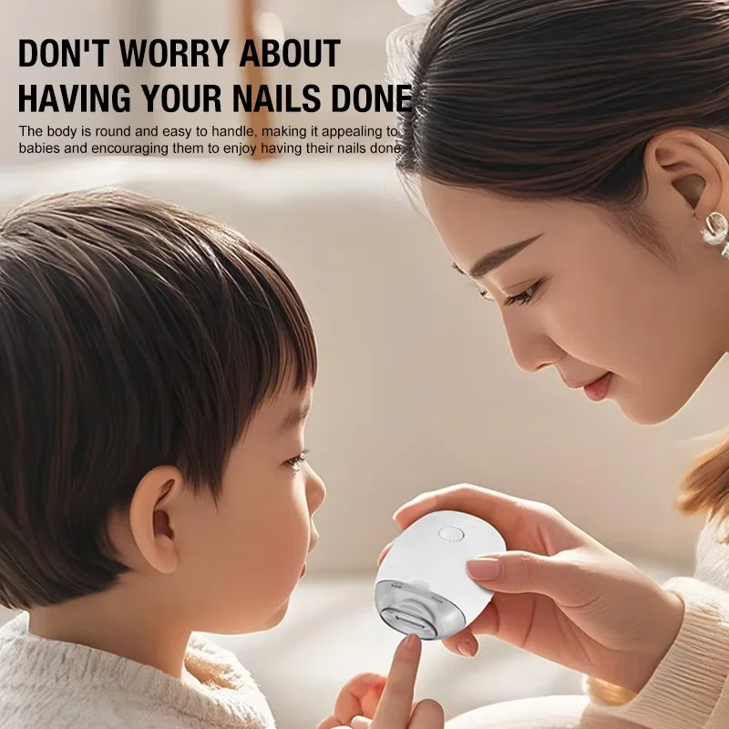 2 IN 1 Electric Nail Clipper Cutter With LED Light Automatic Nail Grinder Trimmer For Baby Adult Mini Manicure Tools Nail Care image 2