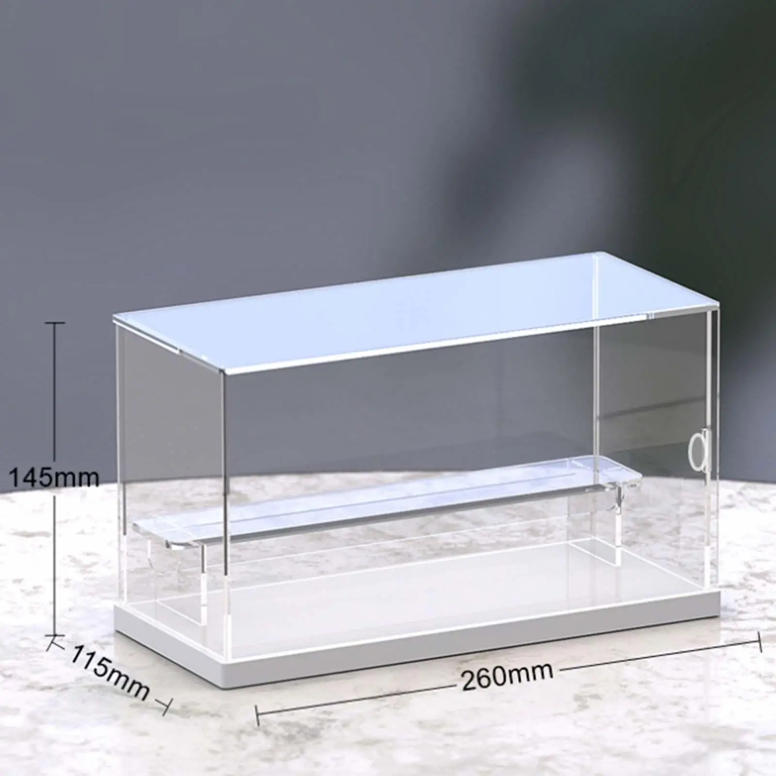 Display Box Dustproof Protection Storage Holder Organizer Shelf for Model