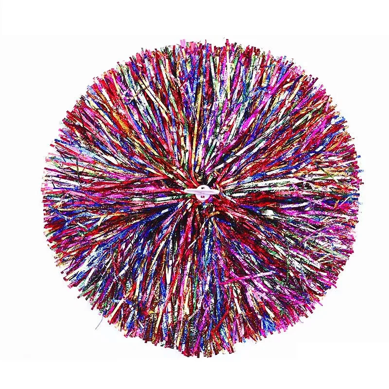 

Custom Wide Ring Handle Cheerleader Pom Pom, School Dance Poms, 100g Fully, 1 Piece