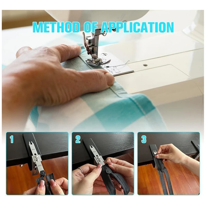 Zipper Clamp Tool, Fast Sewing Stainless Steel Material Zipper Clamp Slider, Suitable For Tailor Shops, Clothing Stores