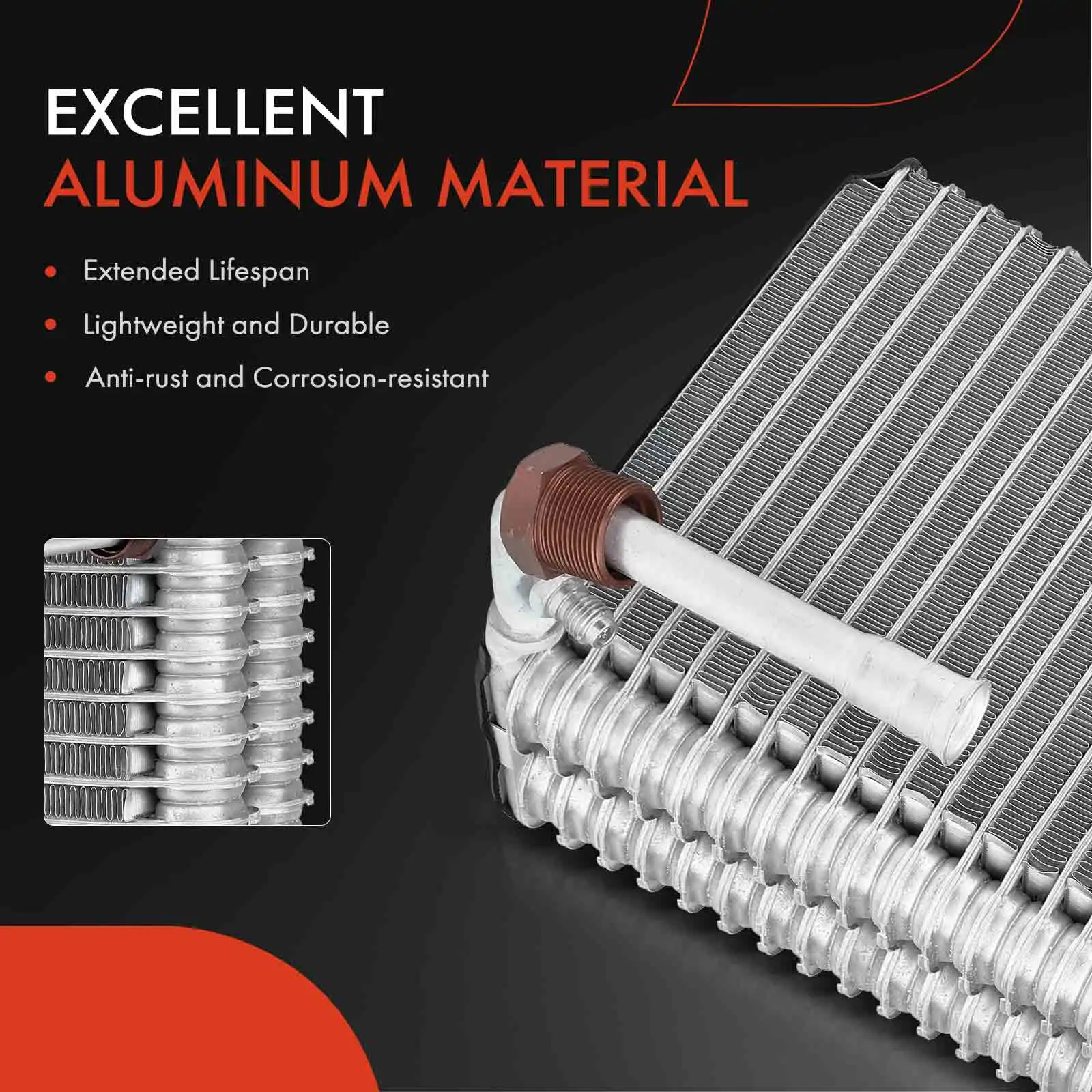 A-Premium A/C Evaporator Core for Audi A6 S6 1995-1997 S4 100 V8 Quattro 1992-1994
