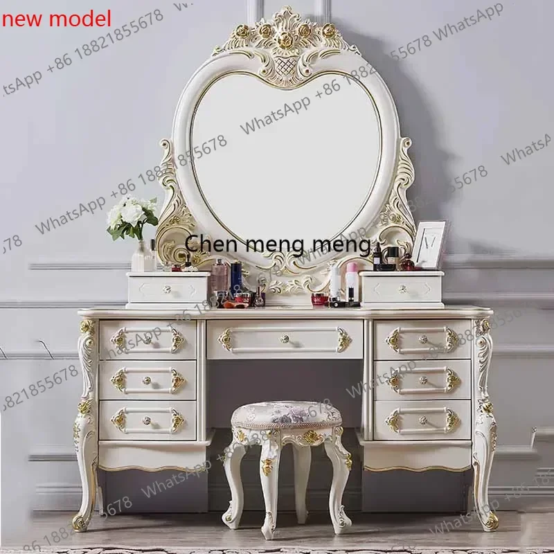 N138Modern Box Drawers Dresser Eithe Bedroom Girl Large Luxury White Dressing Table Makeup Living Room Comoda Pra Quarto Furnitu